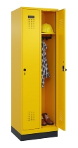 C+P Spind Evolo PLUS 049020-22 mit Sockel 2 Abteile 400mm Zylinderschloss (HxBxT) 1950x800x500mm 1023/1023