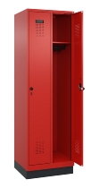 C+P Spind Evolo PLUS 049020-22 mit Sockel 2 Abteile 400mm Zylinderschloss (HxBxT) 1950x800x500mm 1023/1023