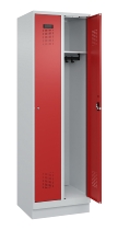C+P Spind Evolo PLUS 049020-20 mit Sockel 2 Abt. 300mm Zylinderschloss (HxBxT) 1950x600x500mm 7035/7016