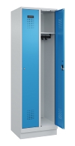 C+P Spind Evolo PLUS 049020-20 mit Sockel 2 Abt. 300mm Zylinderschloss (HxBxT) 1950x600x500mm 7035/7016
