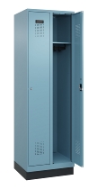 C+P Spind Evolo PLUS 049020-22 mit Sockel 2 Abteile 400mm Zylinderschloss (HxBxT) 1950x800x500mm 1023/1023