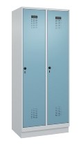 C+P Spind Evolo PLUS 049020-20 mit Sockel 2 Abt. 300mm Zylinderschloss (HxBxT) 1950x600x500mm 7035/7016