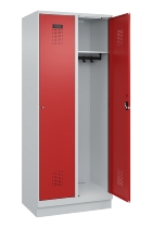 C+P Spind Evolo PLUS 049020-20 mit Sockel 2 Abt. 300mm Zylinderschloss (HxBxT) 1950x600x500mm 7035/7016