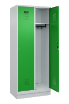 C+P Spind Evolo PLUS 049020-20 mit Sockel 2 Abt. 300mm Zylinderschloss (HxBxT) 1950x600x500mm 7035/7016