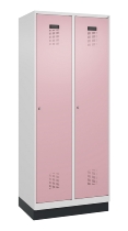 C+P Spind Evolo PLUS 049020-20 mit Sockel 2 Abt. 300mm Zylinderschloss (HxBxT) 1950x600x500mm 7035/7016