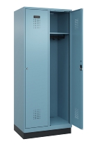 C+P Spind Evolo PLUS 049020-22 mit Sockel 2 Abteile 400mm Zylinderschloss (HxBxT) 1950x800x500mm 1023/1023