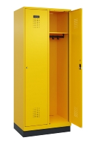 C+P Spind Evolo PLUS 049020-22 mit Sockel 2 Abteile 400mm Zylinderschloss (HxBxT) 1950x800x500mm 1023/1023