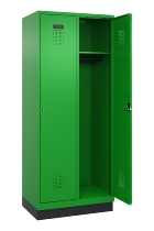C+P Spind Evolo PLUS 049020-22 mit Sockel 2 Abteile 400mm Zylinderschloss (HxBxT) 1950x800x500mm 1023/1023