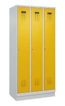 C+P Spind Evolo PLUS 049020-20 mit Sockel 2 Abt. 300mm Zylinderschloss (HxBxT) 1950x600x500mm 7035/7016