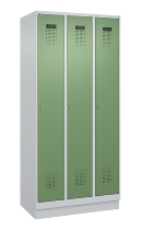 C+P Spind Evolo PLUS 049020-20 mit Sockel 2 Abt. 300mm Zylinderschloss (HxBxT) 1950x600x500mm 7035/7016