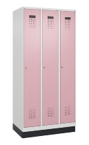 C+P Spind Evolo PLUS 049020-20 mit Sockel 2 Abt. 300mm Zylinderschloss (HxBxT) 1950x600x500mm 7035/7016