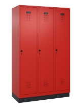 C+P Spind Evolo PLUS 049020-22 mit Sockel 2 Abteile 400mm Zylinderschloss (HxBxT) 1950x800x500mm 1023/1023