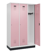C+P Spind Evolo PLUS 049020-20 mit Sockel 2 Abt. 300mm Zylinderschloss (HxBxT) 1950x600x500mm 7035/7016