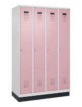C+P Spind Evolo PLUS 049020-20 mit Sockel 2 Abt. 300mm Zylinderschloss (HxBxT) 1950x600x500mm 7035/7016