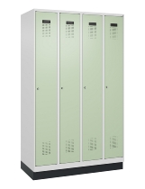 C+P Spind Evolo PLUS 049020-20 mit Sockel 2 Abt. 300mm Zylinderschloss (HxBxT) 1950x600x500mm 7035/7016