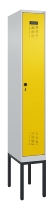 C+P Spind Evolo PLUS 0490307-32 mit Gestell 3 Abt.je 400mm Drehriegel (HxBxT) 2120x1200x815mm 7035/2004