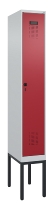C+P Spind Evolo PLUS 0490307-32 mit Gestell 3 Abt.je 400mm Drehriegel (HxBxT) 2120x1200x815mm 7035/2004
