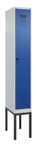 C+P Spind Evolo PLUS 0490307-32 mit Gestell 3 Abt.je 400mm Drehriegel (HxBxT) 2120x1200x815mm 7035/2004