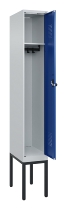 C+P Spind Evolo PLUS 0490307-32 mit Gestell 3 Abt.je 400mm Drehriegel (HxBxT) 2120x1200x815mm 7035/2004