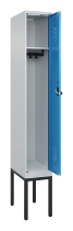 C+P Spind Evolo PLUS 0490307-32 mit Gestell 3 Abt.je 400mm Drehriegel (HxBxT) 2120x1200x815mm 7035/2004