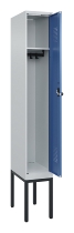 C+P Spind Evolo PLUS 0490307-32 mit Gestell 3 Abt.je 400mm Drehriegel (HxBxT) 2120x1200x815mm 7035/2004