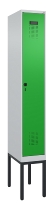 C+P Spind Evolo PLUS 0490307-32 mit Gestell 3 Abt.je 400mm Drehriegel (HxBxT) 2120x1200x815mm 7035/2004