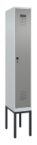 C+P Spind Evolo PLUS 0490307-32 mit Gestell 3 Abt.je 400mm Drehriegel (HxBxT) 2120x1200x815mm 7035/2004