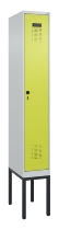 C+P Spind Evolo PLUS 0490307-32 mit Gestell 3 Abt.je 400mm Drehriegel (HxBxT) 2120x1200x815mm 7035/2004