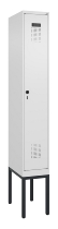 C+P Spind Evolo PLUS 0490307-32 mit Gestell 3 Abt.je 400mm Drehriegel (HxBxT) 2120x1200x815mm 7035/2004