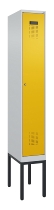 C+P Spind Evolo PLUS 0490307-32 mit Gestell 3 Abt.je 400mm Drehriegel (HxBxT) 2120x1200x815mm 7035/2004