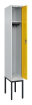 C+P Spind Evolo PLUS 0490307-32 mit Gestell 3 Abt.je 400mm Drehriegel (HxBxT) 2120x1200x815mm 7035/2004