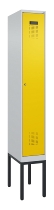 C+P Spind Evolo PLUS 0490307-32 mit Gestell 3 Abt.je 400mm Drehriegel (HxBxT) 2120x1200x815mm 7035/2004