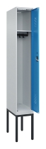 C+P Spind Evolo PLUS 0490307-32 mit Gestell 3 Abt.je 400mm Drehriegel (HxBxT) 2120x1200x815mm 7035/2004