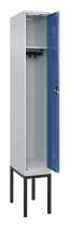 C+P Spind Evolo PLUS 0490307-32 mit Gestell 3 Abt.je 400mm Drehriegel (HxBxT) 2120x1200x815mm 7035/2004