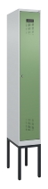 C+P Spind Evolo PLUS 0490307-32 mit Gestell 3 Abt.je 400mm Drehriegel (HxBxT) 2120x1200x815mm 7035/2004