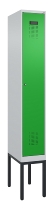 C+P Spind Evolo PLUS 0490307-32 mit Gestell 3 Abt.je 400mm Drehriegel (HxBxT) 2120x1200x815mm 7035/2004