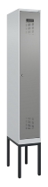 C+P Spind Evolo PLUS 0490307-32 mit Gestell 3 Abt.je 400mm Drehriegel (HxBxT) 2120x1200x815mm 7035/2004