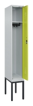 C+P Spind Evolo PLUS 0490307-32 mit Gestell 3 Abt.je 400mm Drehriegel (HxBxT) 2120x1200x815mm 7035/2004