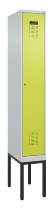 C+P Spind Evolo PLUS 0490307-32 mit Gestell 3 Abt.je 400mm Drehriegel (HxBxT) 2120x1200x815mm 7035/2004