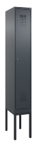 C+P Spind Evolo PLUS 0490307-32 mit Gestell 3 Abt.je 400mm Drehriegel (HxBxT) 2120x1200x815mm 7035/2004