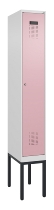 C+P Spind Evolo PLUS 0490307-32 mit Gestell 3 Abt.je 400mm Drehriegel (HxBxT) 2120x1200x815mm 7035/2004