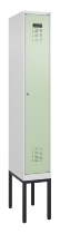 C+P Spind Evolo PLUS 0490307-32 mit Gestell 3 Abt.je 400mm Drehriegel (HxBxT) 2120x1200x815mm 7035/2004