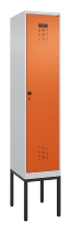 C+P Spind Evolo PLUS 0490307-32 mit Gestell 3 Abt.je 400mm Drehriegel (HxBxT) 2120x1200x815mm 7035/2004