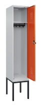 C+P Spind Evolo PLUS 0490307-32 mit Gestell 3 Abt.je 400mm Drehriegel (HxBxT) 2120x1200x815mm 7035/2004