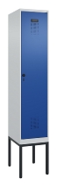 C+P Spind Evolo PLUS 0490307-32 mit Gestell 3 Abt.je 400mm Drehriegel (HxBxT) 2120x1200x815mm 7035/2004