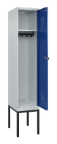 C+P Spind Evolo PLUS 0490307-32 mit Gestell 3 Abt.je 400mm Drehriegel (HxBxT) 2120x1200x815mm 7035/2004