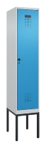 C+P Spind Evolo PLUS 0490307-32 mit Gestell 3 Abt.je 400mm Drehriegel (HxBxT) 2120x1200x815mm 7035/2004