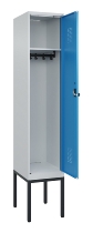 C+P Spind Evolo PLUS 0490307-32 mit Gestell 3 Abt.je 400mm Drehriegel (HxBxT) 2120x1200x815mm 7035/2004