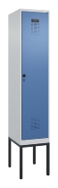 C+P Spind Evolo PLUS 0490307-32 mit Gestell 3 Abt.je 400mm Drehriegel (HxBxT) 2120x1200x815mm 7035/2004