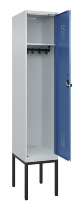 C+P Spind Evolo PLUS 0490307-32 mit Gestell 3 Abt.je 400mm Drehriegel (HxBxT) 2120x1200x815mm 7035/2004